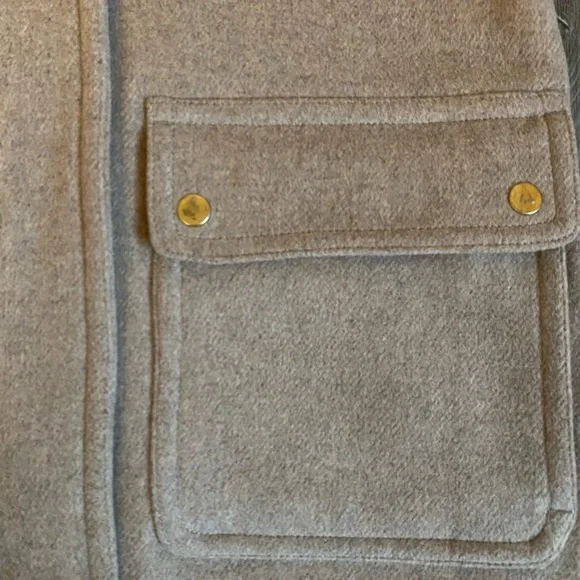 J. Crew Vail Parka Wool Blend Coat in Heather Tan Size 00 - Picture 13 of 16